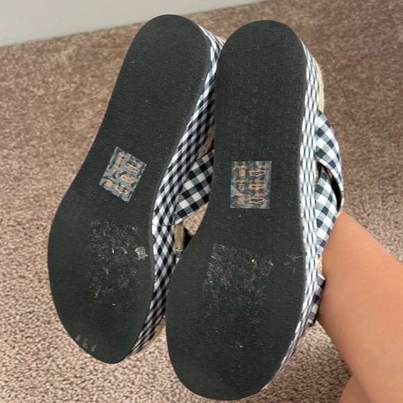 Rag & Bone Megan Platform Plaid Sandals Size 6 - Picture 2 of 5